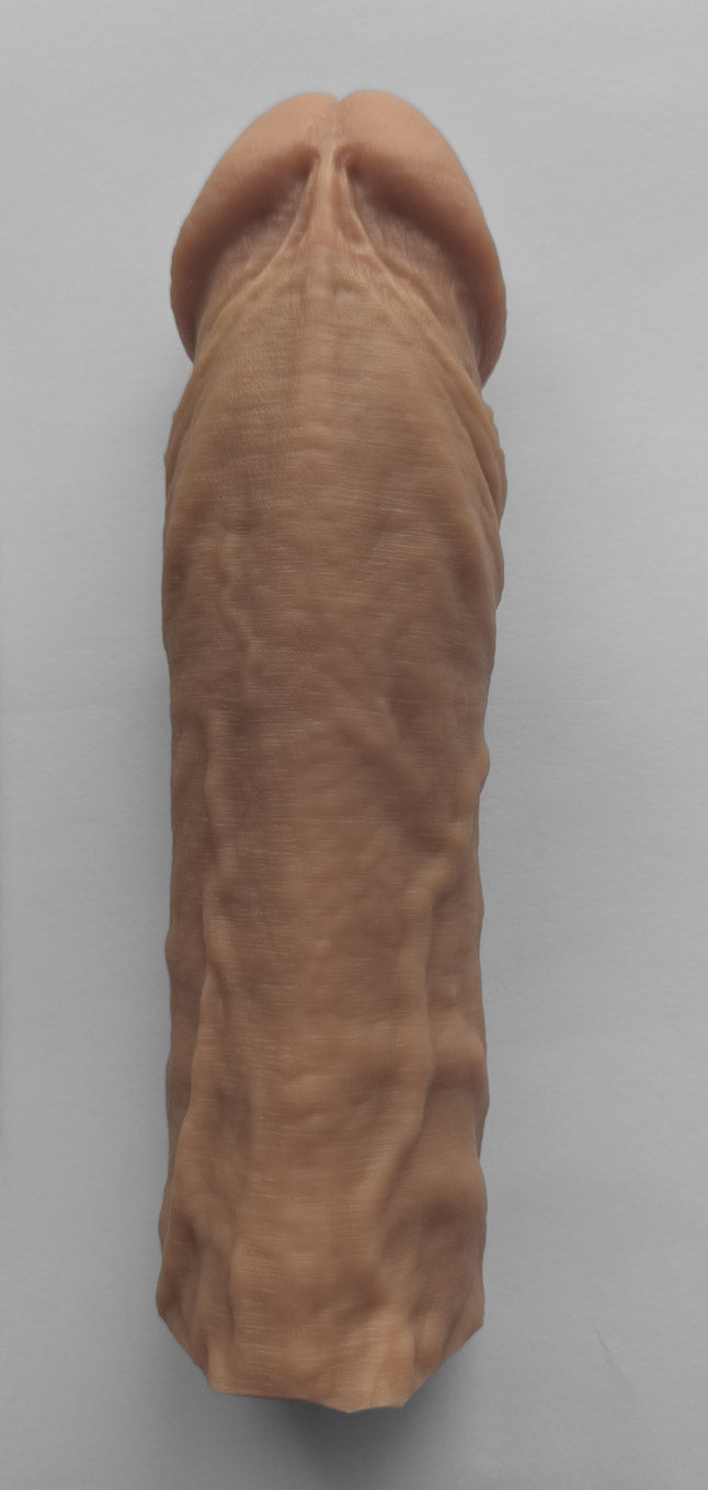 Realistic 9.5" penis sleeve/strap on - modeled after a real guy (Slide/Durian)
