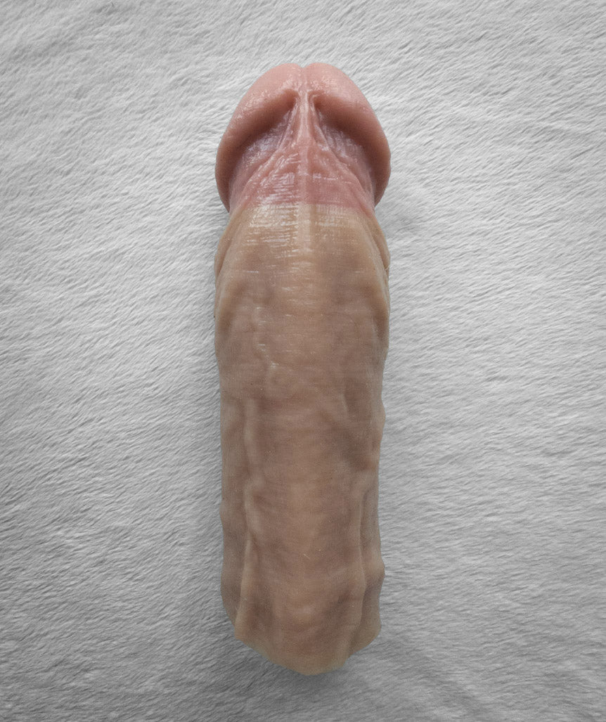 Realistic 7.25" penis sleeve/strap on - modeled after a real guy