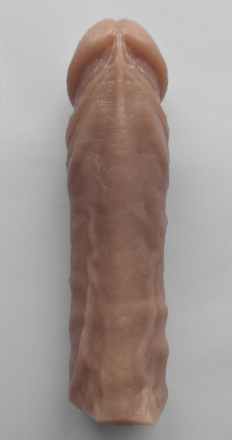 Realistic 8" penis sleeve/strap on - modeled after a real guy
