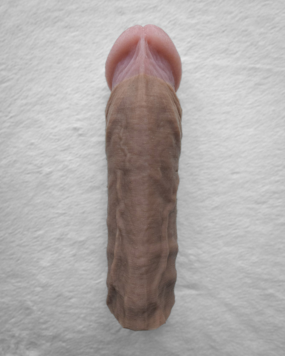 Realistic 9" penis sleeve/strap on - modeled after a real guy