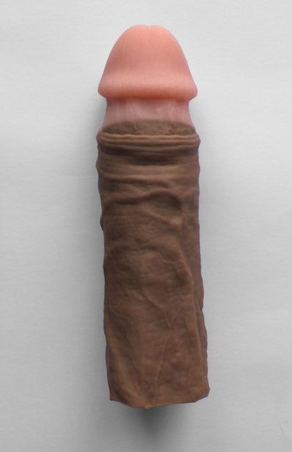 Realistic 8" penis sleeve/strap on - modeled after a real guy