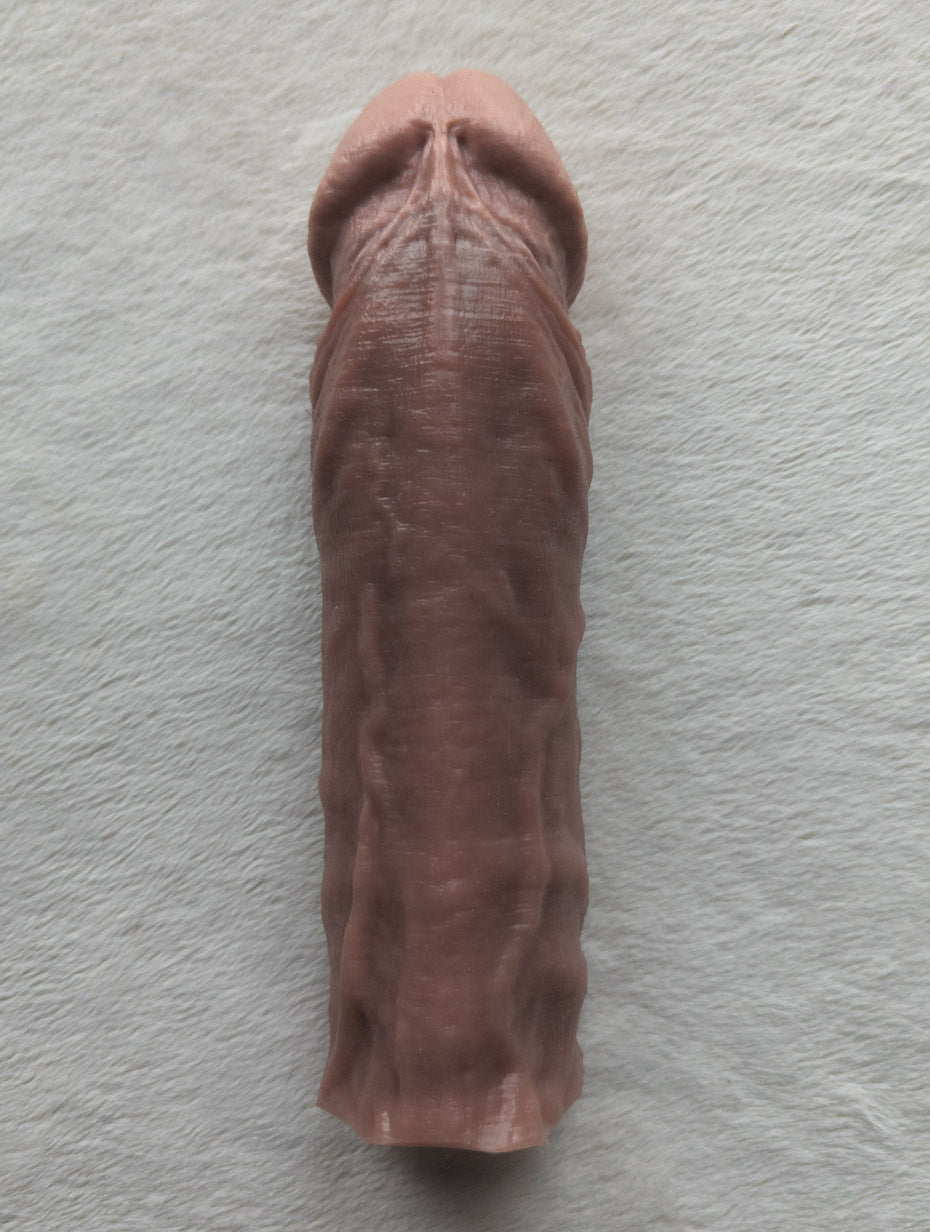 Realistic 8.5" penis sleeve/strap on - modeled after a real guy