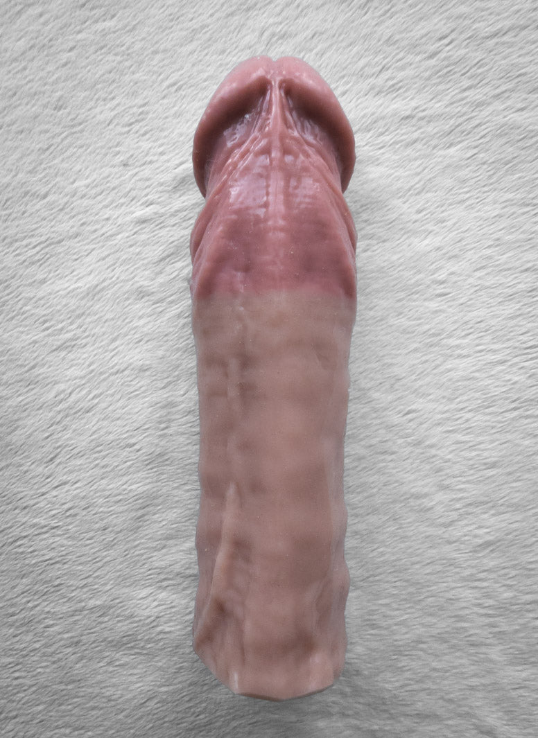 Realistic 6.75" penis sleeve/strap on - modeled after a real guy