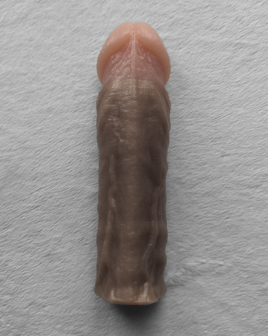 Realistic 8.5" penis sleeve/strap on - modeled after a real guy
