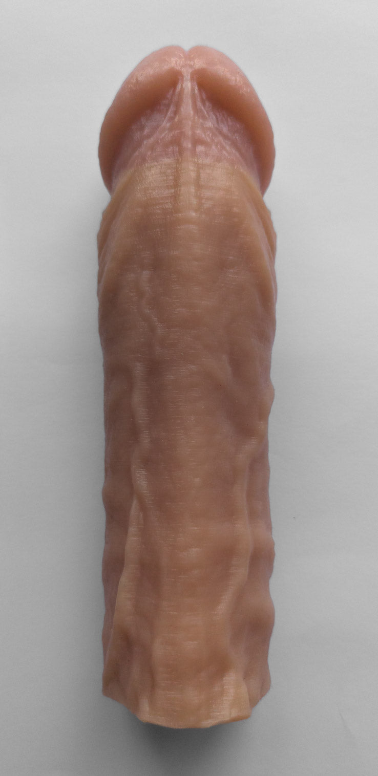Realistic 9.5" penis sleeve/strap on - modeled after a real guy