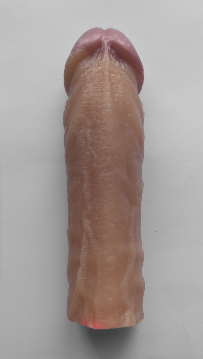 Realistic 9.25" penis sleeve/strap on - modeled after a real guy