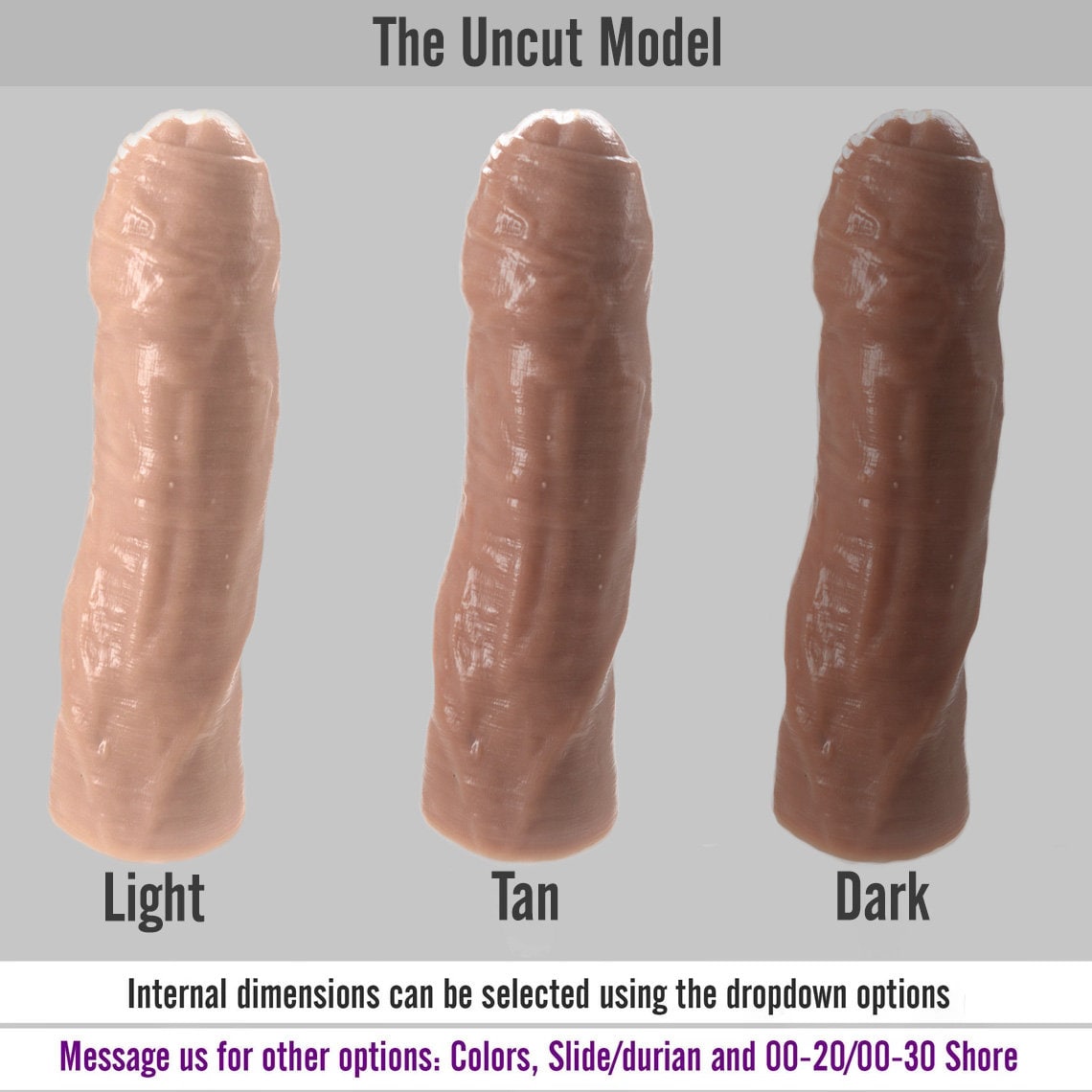 7.5 inch realistic penis sleeve/strap on - Modeled after a real guy (uncut) uncircumcised