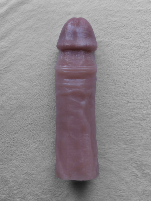 Realistic 8" penis sleeve/strap on - modeled after a real guy