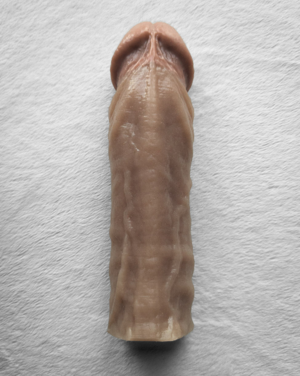 Realistic 8.5" penis sleeve/strap on - modeled after a real guy