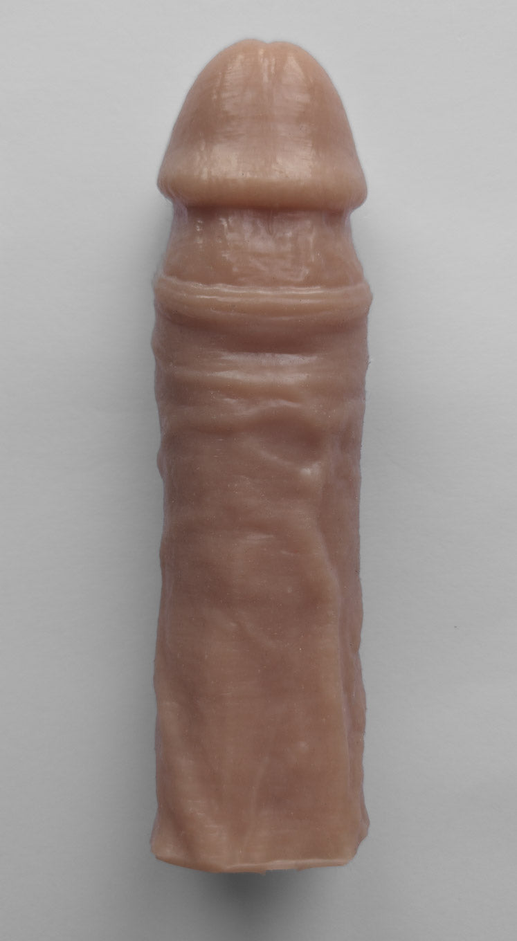Realistic 8" penis sleeve/strap on - modeled after a real guy