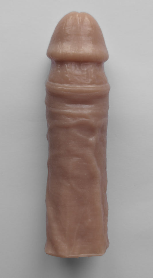Realistic 8" penis sleeve/strap on - modeled after a real guy