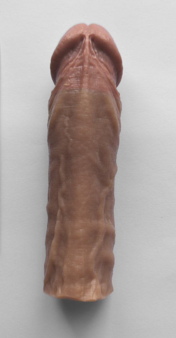 Realistic 8" penis sleeve/strap on - modeled after a real guy
