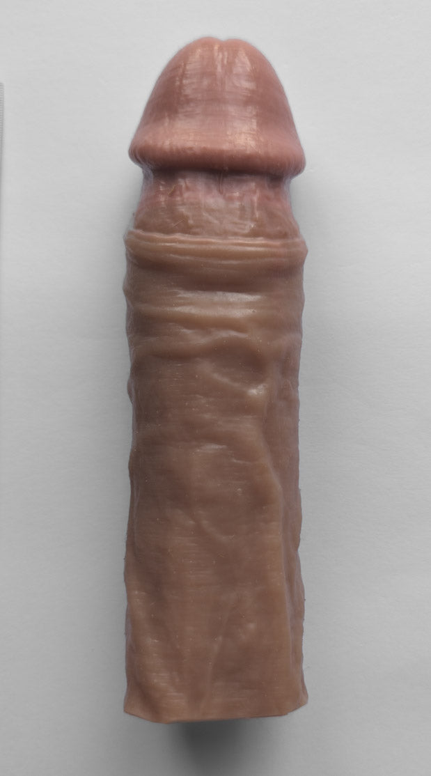 Realistic 8" penis sleeve/strap on - modeled after a real guy
