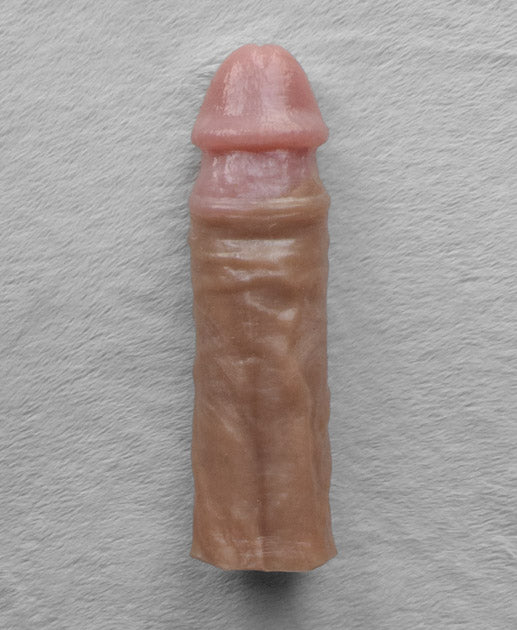 Realistic 8" penis sleeve/strap on - modeled after a real guy