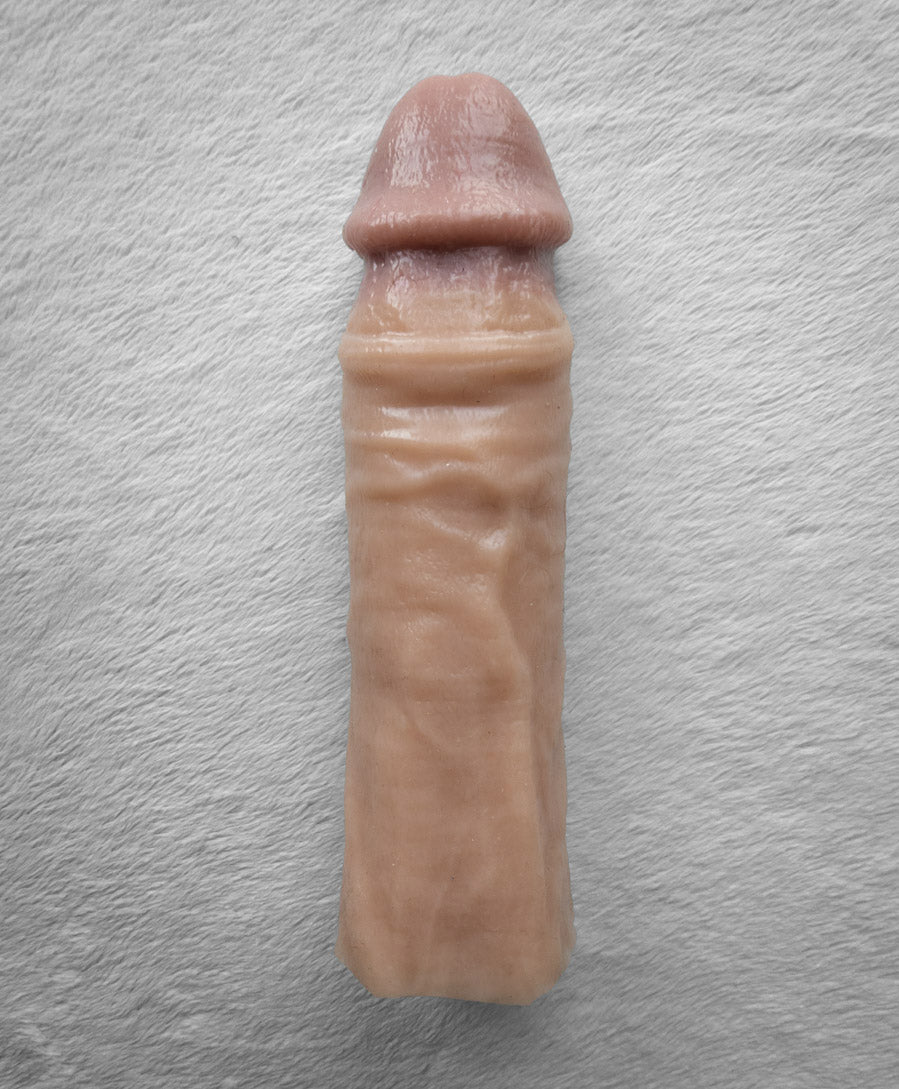 Realistic 7.5" penis sleeve/strap on - modeled after a real guy