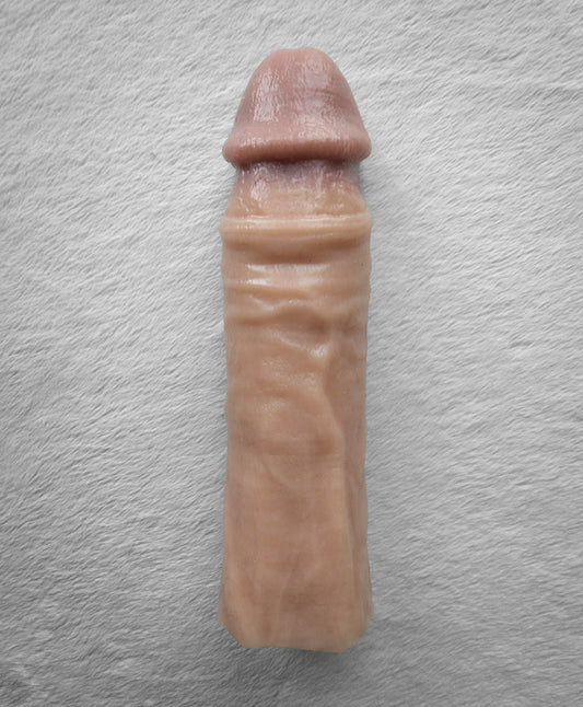 Realistic 7.5" penis sleeve/strap on - modeled after a real guy