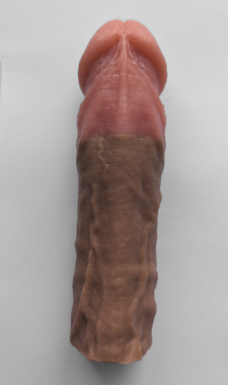 Realistic 8" penis sleeve/strap on - modeled after a real guy