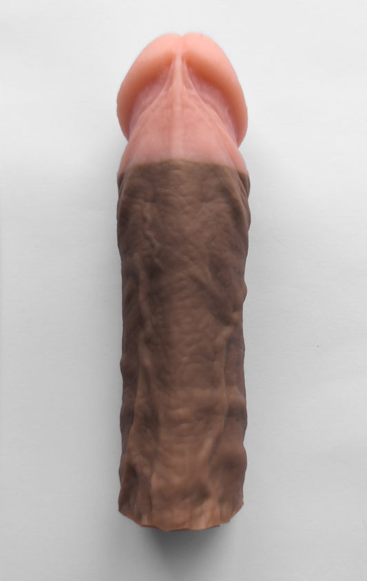 Realistic 8" penis sleeve/strap on - modeled after a real guy