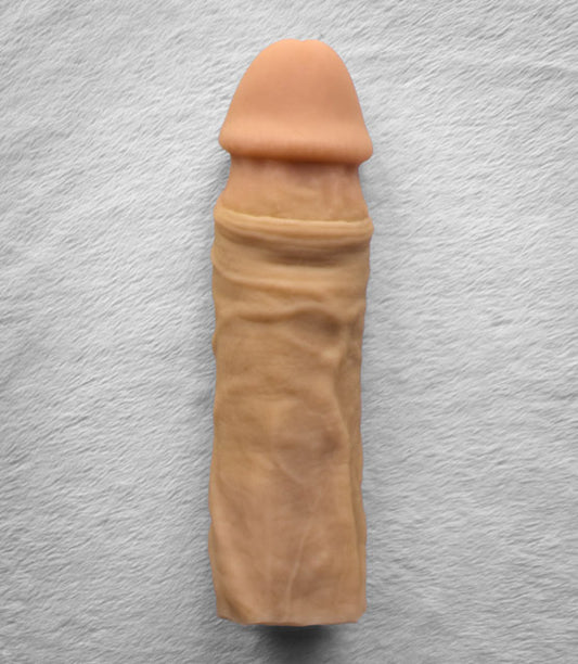 Realistic 10.5" penis sleeve/strap on - modeled after a real guy