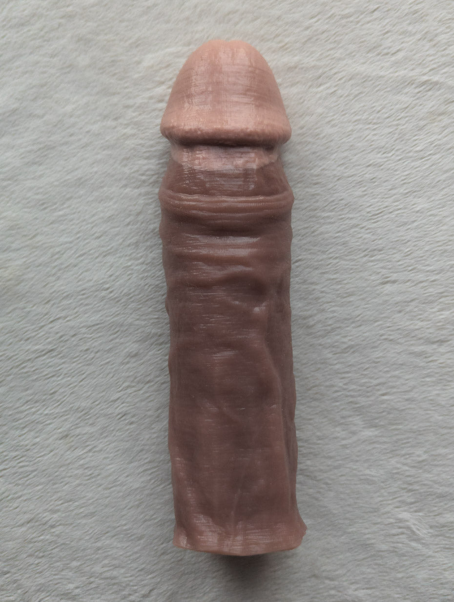 Realistic 8.5" penis sleeve/strap on - modeled after a real guy