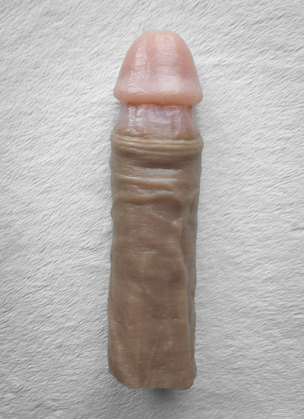 Realistic 7.5" penis sleeve/strap on - modeled after a real guy