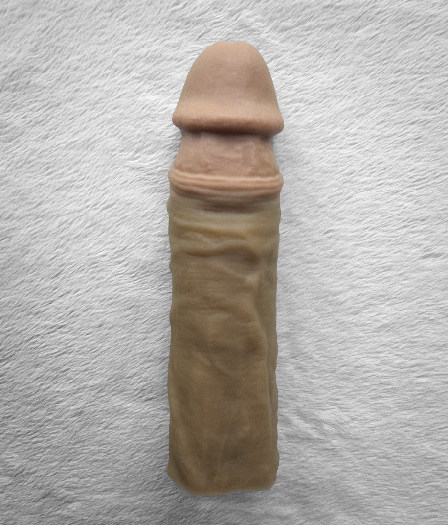 Realistic 6.25" penis sleeve/strap on - modeled after a real guy (Slide/Durian)