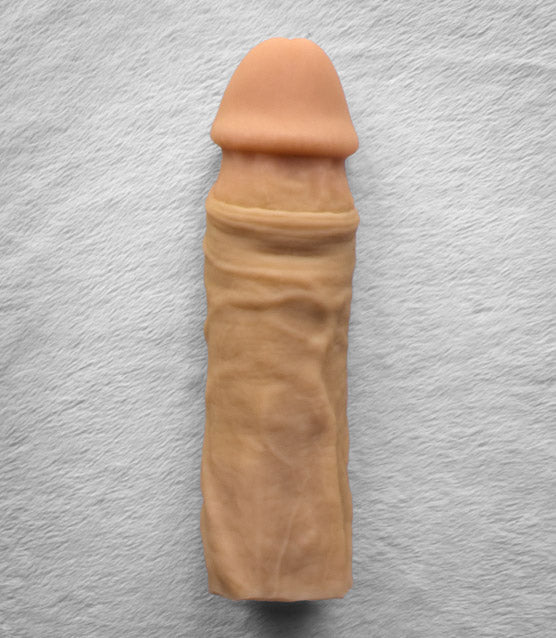 Realistic 8" penis sleeve/strap on - modeled after a real guy (Slide/Durian)
