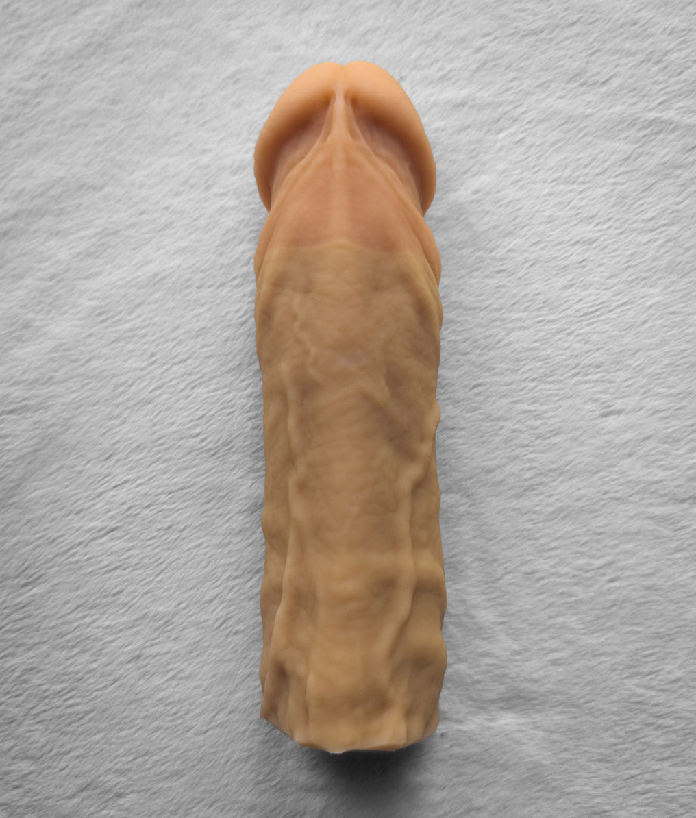 Realistic 8" penis sleeve/strap on - modeled after a real guy (Slide/Durian)