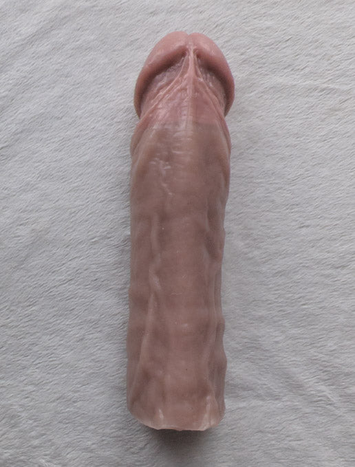 Realistic 9" penis sleeve/strap on - modeled after a real guy