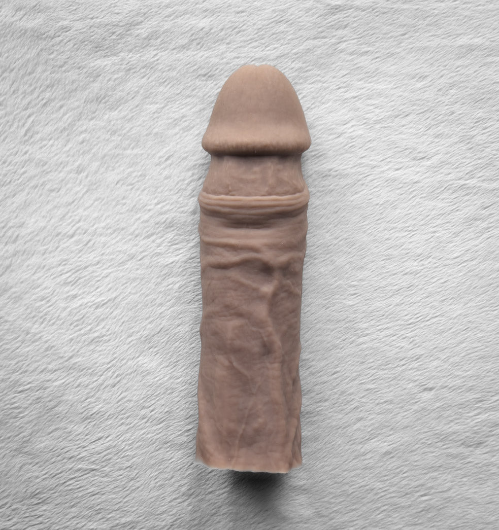 Realistic 7" penis sleeve/strap on - modeled after a real guy