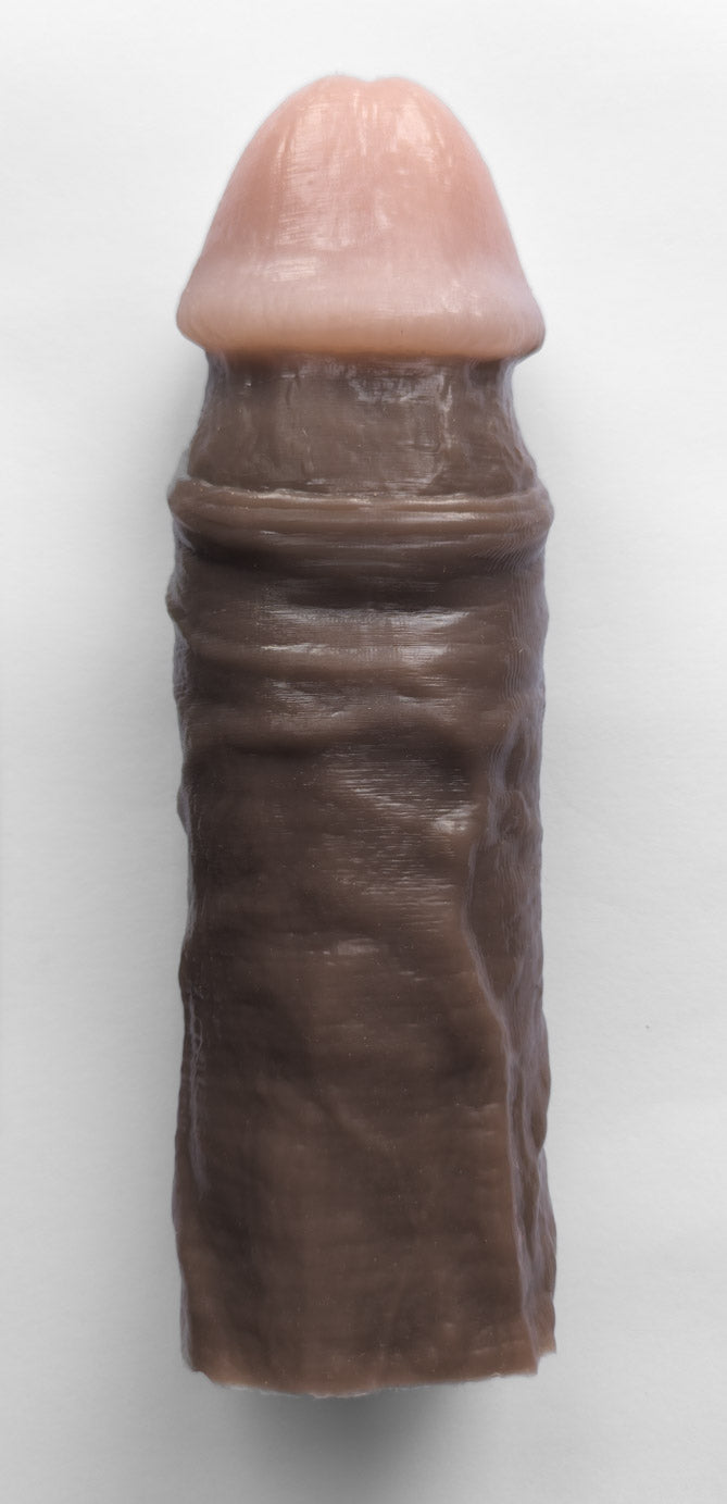 Realistic 9.5" penis sleeve/strap on - modeled after a real guy