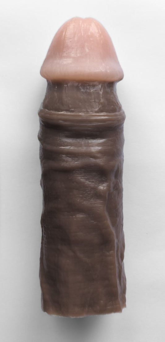 Realistic 9.5" penis sleeve/strap on - modeled after a real guy