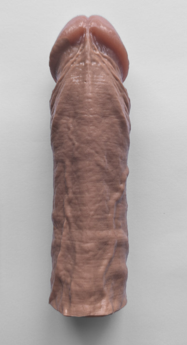 Realistic 8.5" penis sleeve/strap on - modeled after a real guy
