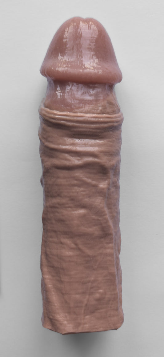 Realistic 8.5" penis sleeve/strap on - modeled after a real guy