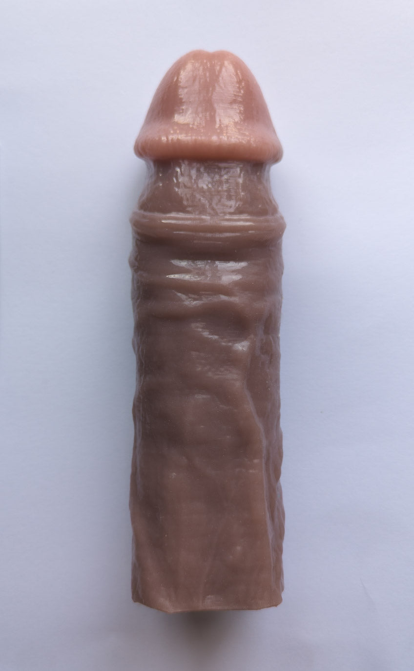 Realistic 9" penis sleeve/strap on - modeled after a real guy