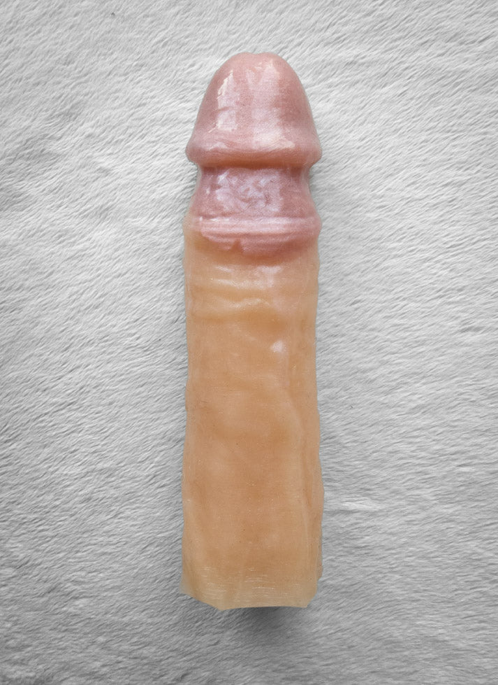 Realistic 7.25" penis sleeve/strap on - modeled after a real guy