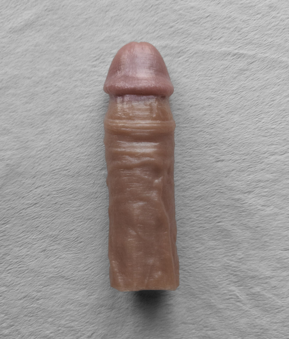Realistic 8" penis sleeve/strap on - modeled after a real guy